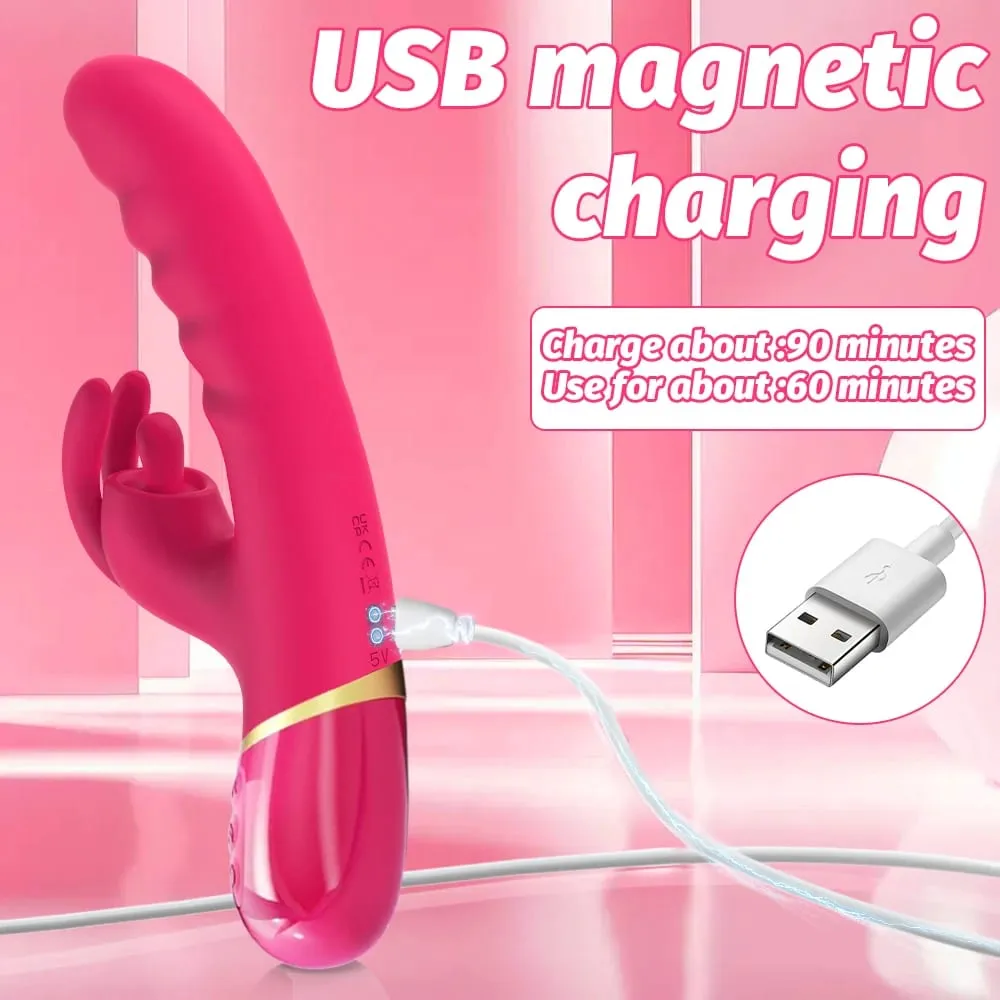Rabbit Vibrator for Women Vagina G-Spot Vibrator Clitoris Stimulator Female Masturbation Adult Goods Sex Toy for Women — image 6