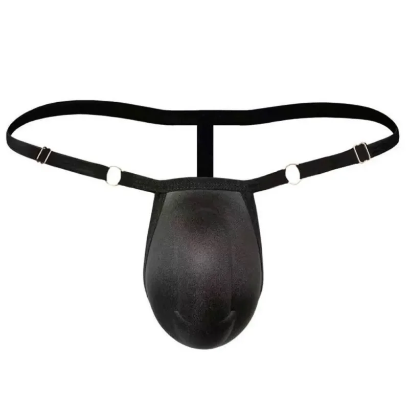 Tangas con almohadilla de esponja y espalda en T para hombre, calzoncillos acolchados frontales ajustables en 3D, ropa moldeadora de cintura baja sin costuras, accesorios para bragas — image 8