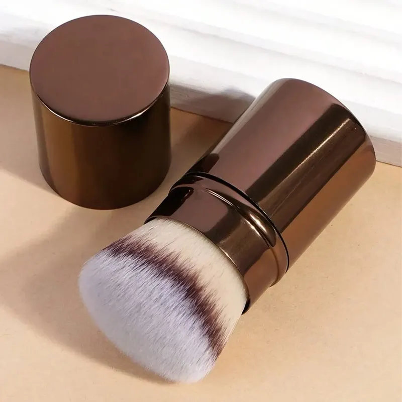 1Pc Professional Long Aluminum Tube Makeup Brush Double-Ended Highlight Brush Contour Brush Makeup Tools With Soft Fiber And Ski — image 7
