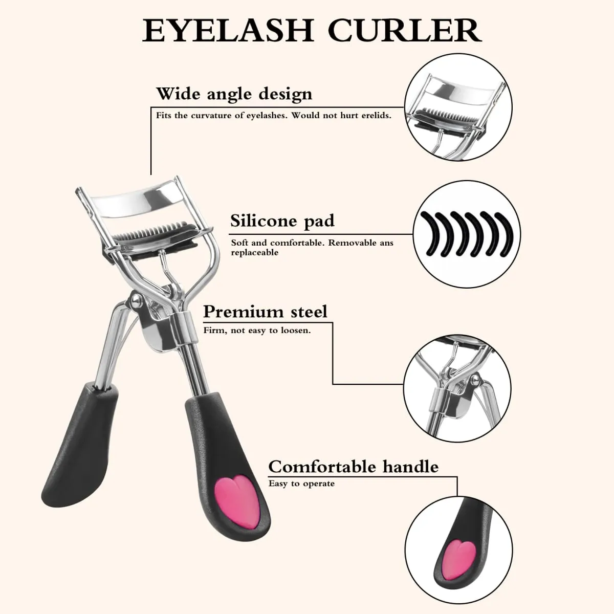 12Pcs Complete Makeup Tool Kit 7 Makeup Brushes 2 Beauty Sponges Eyelash Curler Powder Puff Storage Bag Full Cosmetic Set — image 4