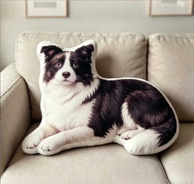 3D printed simulation dog pillow funny pet shaped pillow living room bedroom soft decoration personalized holiday gift — image 9