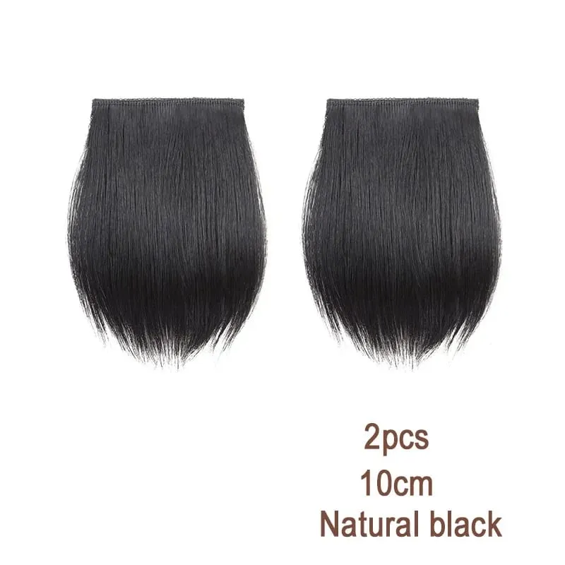 2pcs Synthetic Overhead Hair Clip Style Hair Invisible Extension Increases Hair Volume Hair The Top of Hairpiece for Women