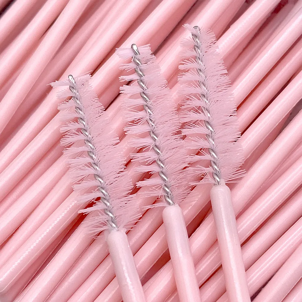 Zanse 50/500pcs Eyebrow Eyelash Brushes Eyelash Spoolies Mascara Wands Applicator for Eyelash Extension Makeup Tool — image 3
