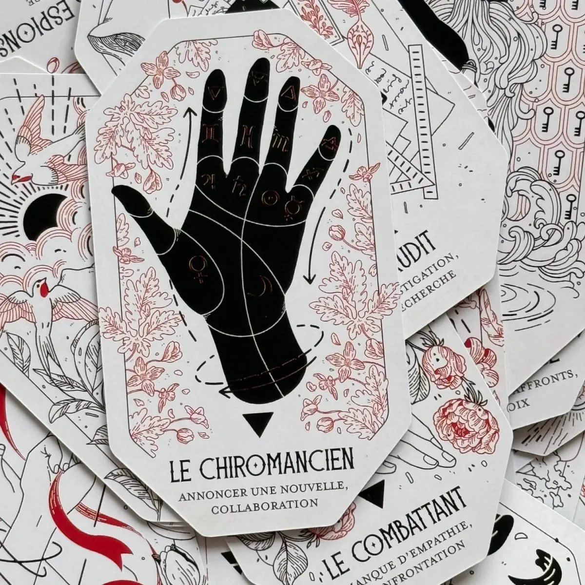 The Citadel A Fantasy Oracle Deck النسخة الفرنسية من بطاقة التارو لعبة ترفيهية لحفلات العائلة بطاقات أوراكل — image 4