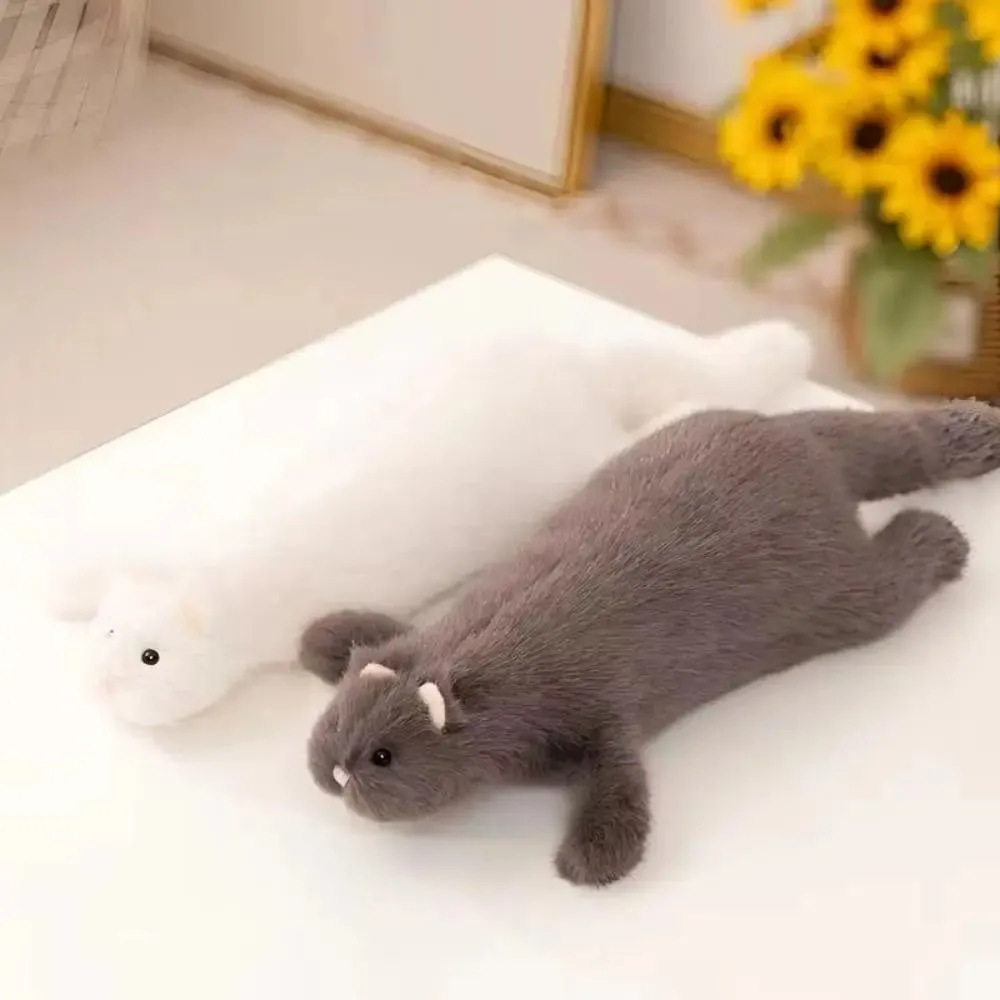 Soft Fluffy Ferret Stuffed Lifelike Appearance Realistic Design Ferret Huggable 47cm Ferret Stuffed Animal Holiday Gifts — image 3
