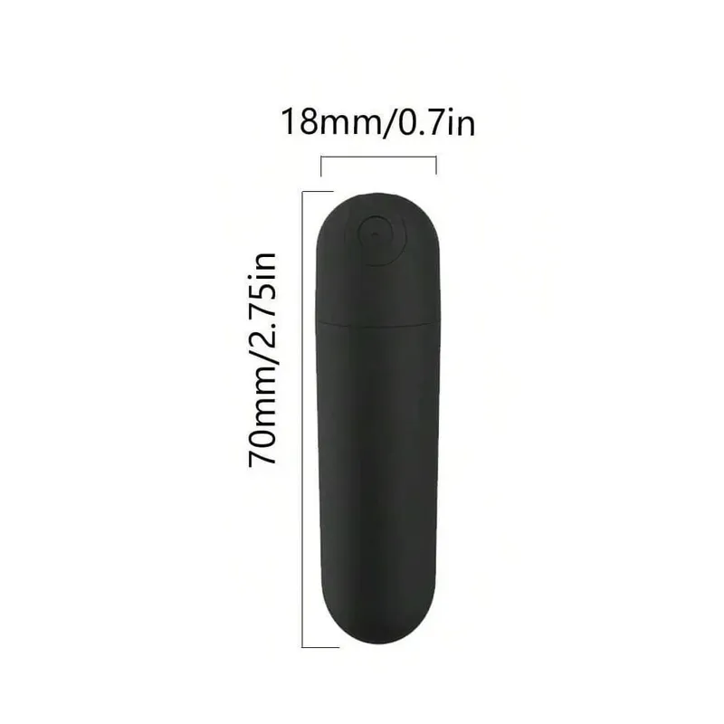 USB Rechargeable Bullet Vibrator - Waterproof Mini Powerful Vibrator 10 Modes Clit G-Spot Stimulator Sex Toy for Women