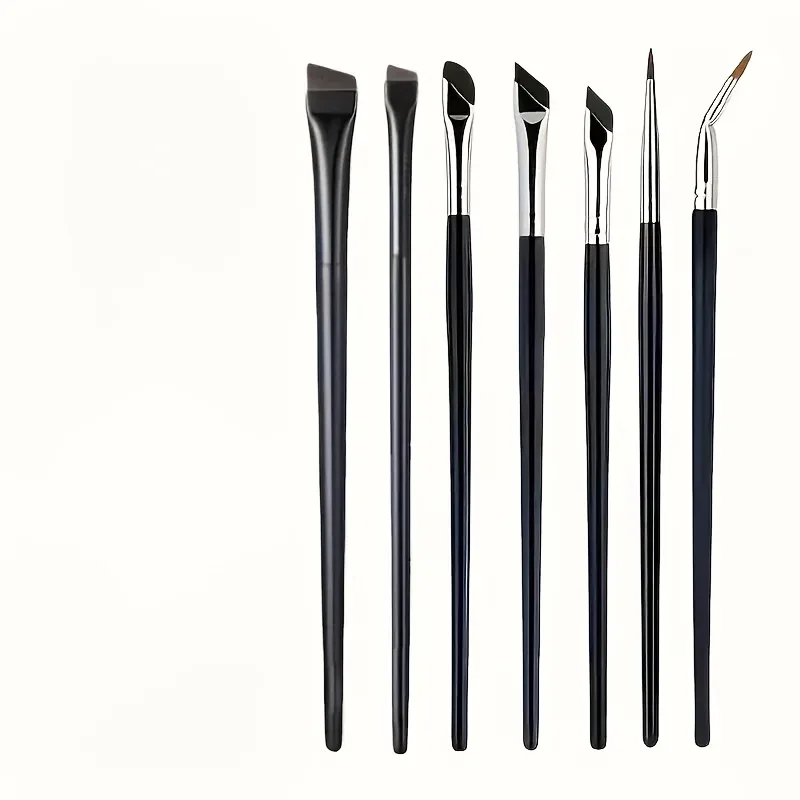 Ultra Thin Angled Flat Eyeliner Brush Sickle-Shaped Blade Brush for Eyebrow Under-Eye Smudger Precise Lower Lash & Winged Eyelin
