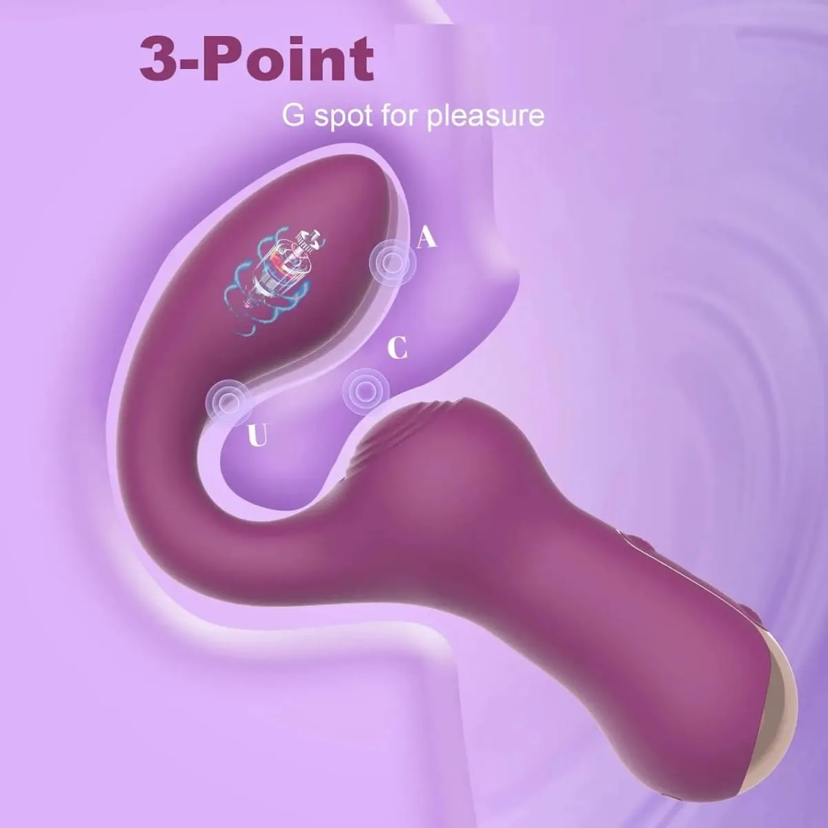 Double Clitoris Stimulator G-Spot Vibrator Powerful Tapping Fapping Finger Anal Dildo Vagina Massager Sex Toys for Women Adults — image 2