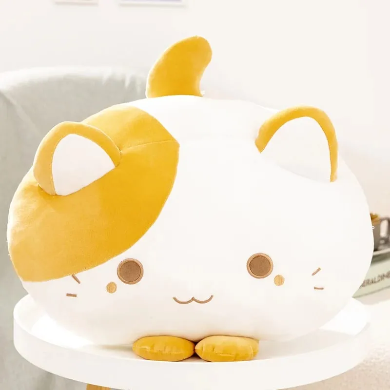 50cm Soft Cat Plush Pillow Cute Fluffy Kitten Stuffed Cushion Sofa Home Decor Sleeping Hugging Pillow Holiday Gift — image 8