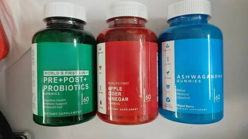 3-Pack Gummies Set: Ashwagandha for Stress Relief Gut Health Probiotics + ACV Detox Vegan Gluten-Free Supplement 60 Ct Each — image 13