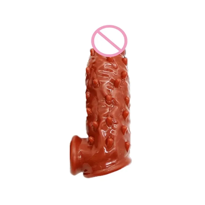 Male Silicone Penis Ring Reusable Cock Ring Lock Delay Ejaculation anillo hombre Penis Sleeve Chastity Erotic Sex Toys For Men — image 8