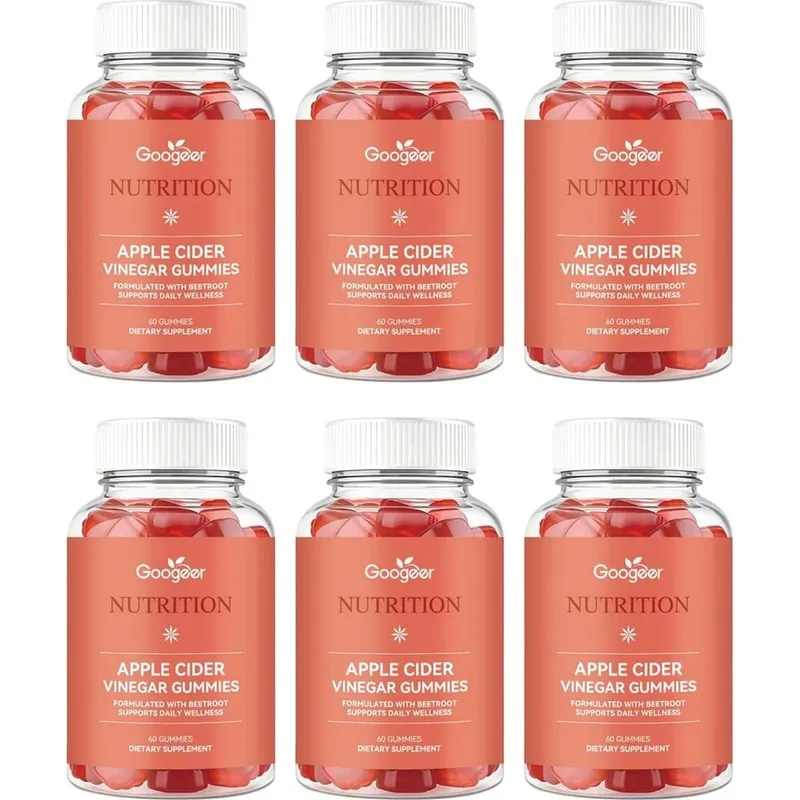 Googeer Apple Cider Vinegar Gummies Fruity with Beetroot Extract and Vitamin B12 Supports Daily Health Management 60 Gummies — image 12