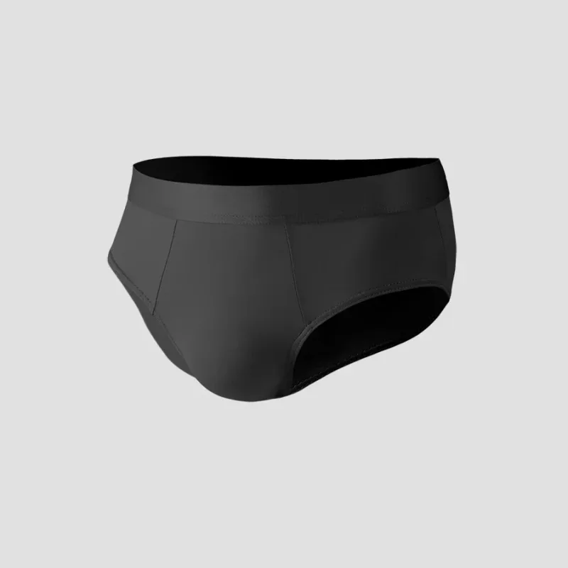 3PCS men's ice - silk underwear. Thin - style for summer, with U - convex briefs. Breathable, solid - colored shorts — image 4