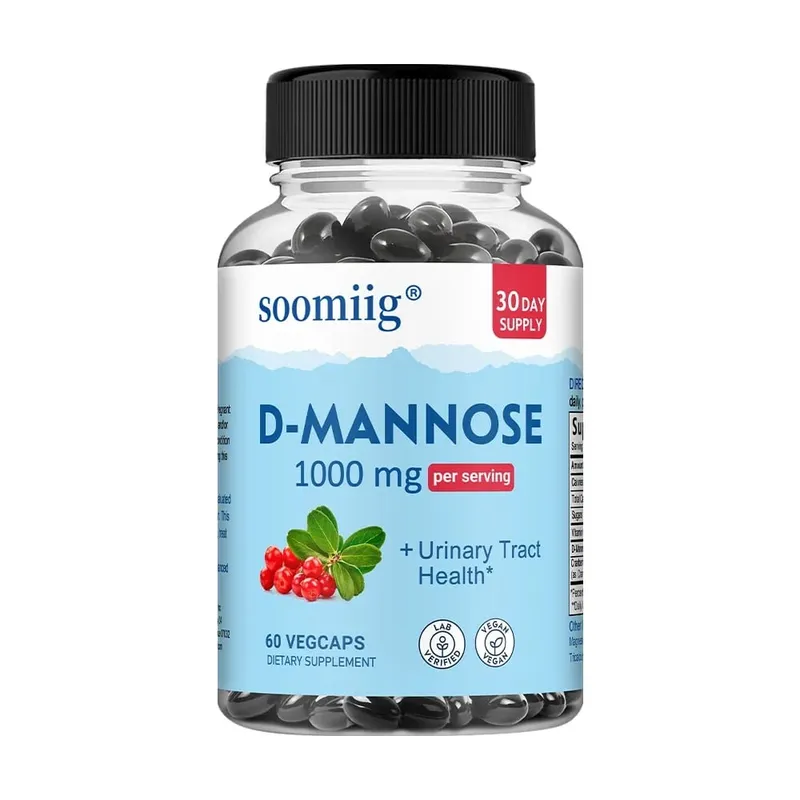 D-Mannose 1000mg Capsules with Cranberry - Supports Urinary Tract and Bladder Health Promotes Digestive Health - 120 Capsules — image 9