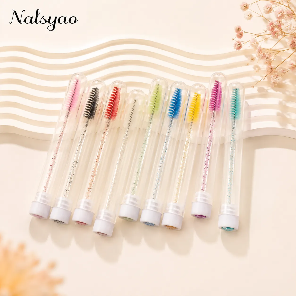 Disposable Mascara Wands Eyebrow Brush Applicator EyeLash Brushes 50pcs Reusable Eyelashes Brush Tube for Eyelash Extension — image 3
