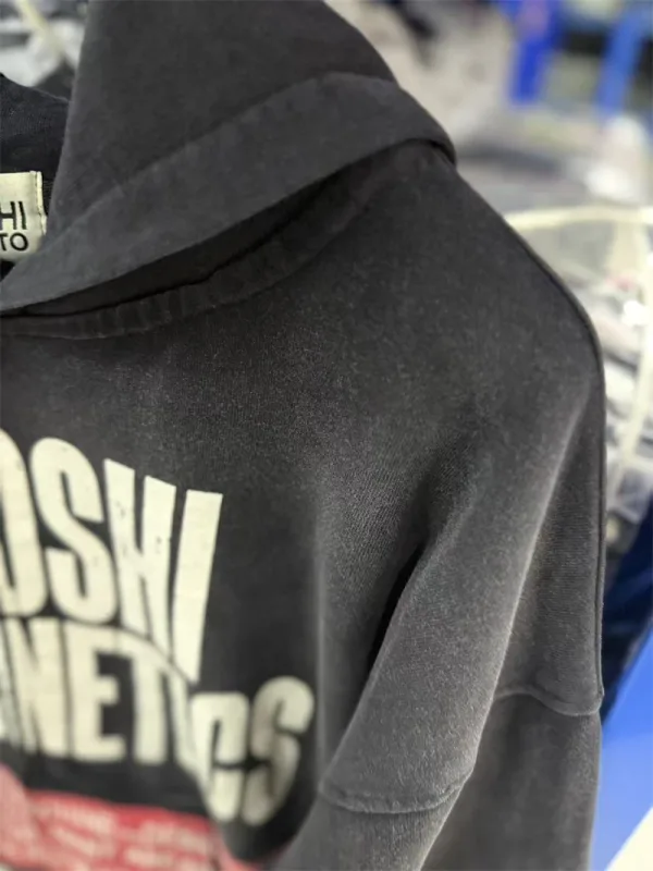 New SN Letter Printed Washed Retro Splashed Ink Zipper Hoodie Street Casual Cotton Loose Versatile Sports Oversize Trendy Top — image 18
