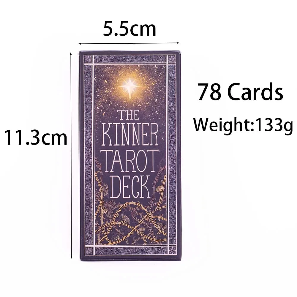 The Kinner Tarot Deck 87Pcs Divination Fate Tarot Oracle Cards Party Entertainment Board Game Cards 11.3*5.5cm — image 3