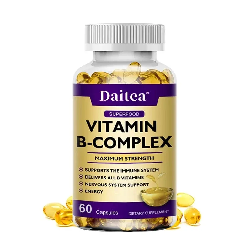 Vitamin B Complex - Immune Support Supplement Promotes Brain Health and Nervous System Boosts Energy and Improves Alertness — image 9