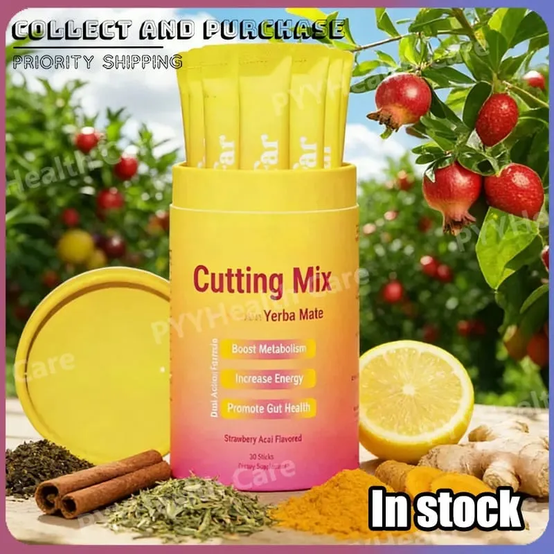 Cutting Drink Mix Yerba Mate & Magnesium Strawberry Flavor – 30 Servings — image 1