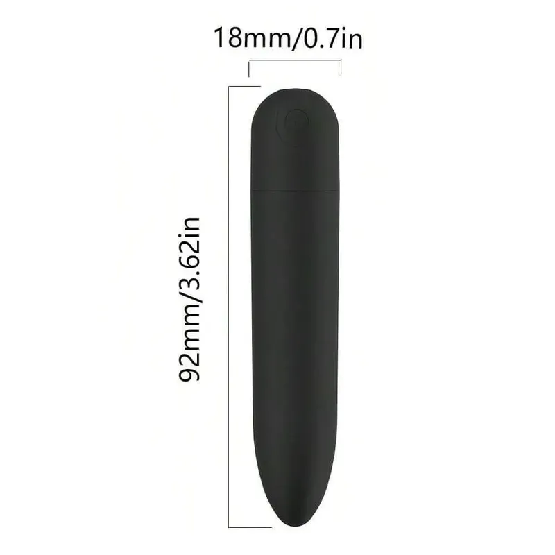 USB Rechargeable Bullet Vibrator - Waterproof Mini Powerful Vibrator 10 Modes Clit G-Spot Stimulator Sex Toy for Women — image 8
