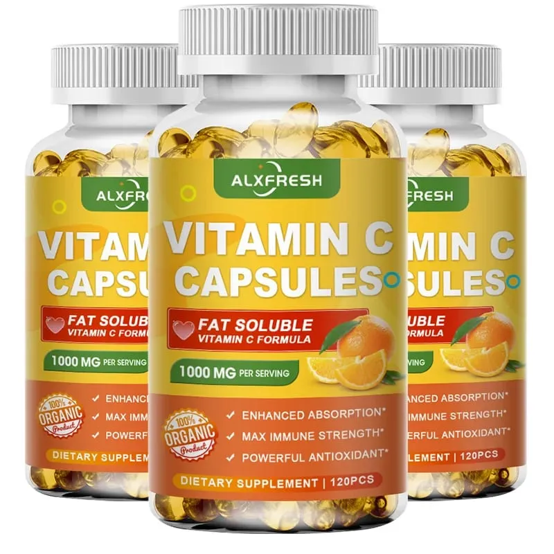Vitamin C Capsules 1000 Mg -High Absorption - Antioxidant for Skin Support Collagen Immune System Health — image 8