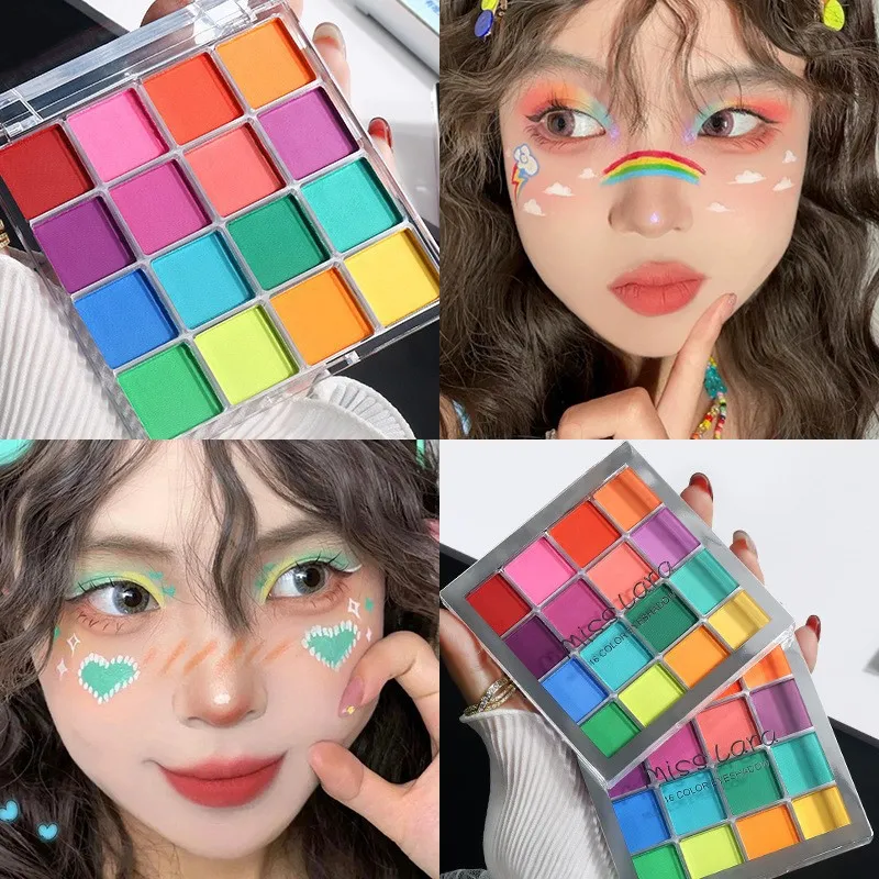16-Grid Christmas Color Eye Shadow Palette Waterproof Long Lasting Matte Colorful High Pigmented Eyeshadow Eyes Makeup Cosmetics — image 4