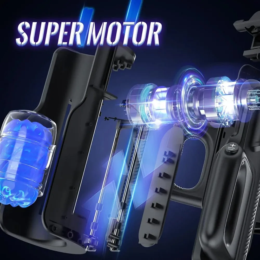 Dual Griffe Leten König Sex Maschine Elektrische Thrusting Männlicher Masturbator Orgasmus Spielzeug Für Erwachsene 2 Weiche Hülse Stimme Penis Stimulator — image 6