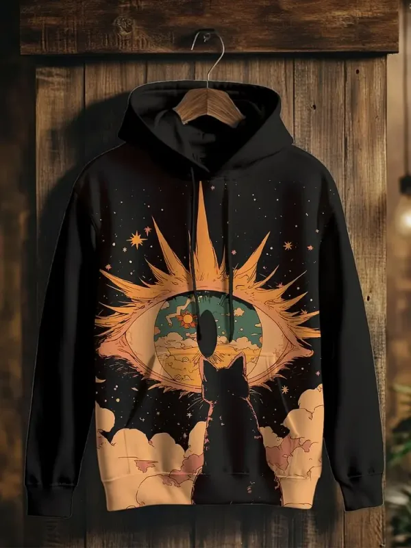 2026 Men's Hoodies Funny Cat Dinosaur UFO Art 3D Printed Cartoon Sweatshirt Men Women Tracksuit Oversized Casual Street Y2k Coat — image 15