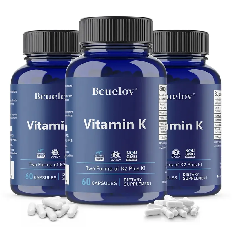 Vitamin K2 (MK-4 & MK-7) Capsules High Absorption Supplement for Bone Density Teeth Joint Cardiovascular & Immune Health — image 11
