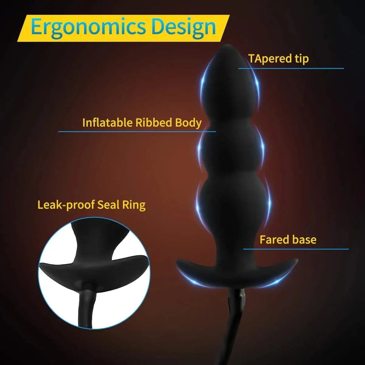 Anal Expander Expand Inflatable Anal Plug Oversized Enema Training Butt Plug Butt Dilator Ass Prostate Sex Toy para sa Mga Lalaki Babae — image 3
