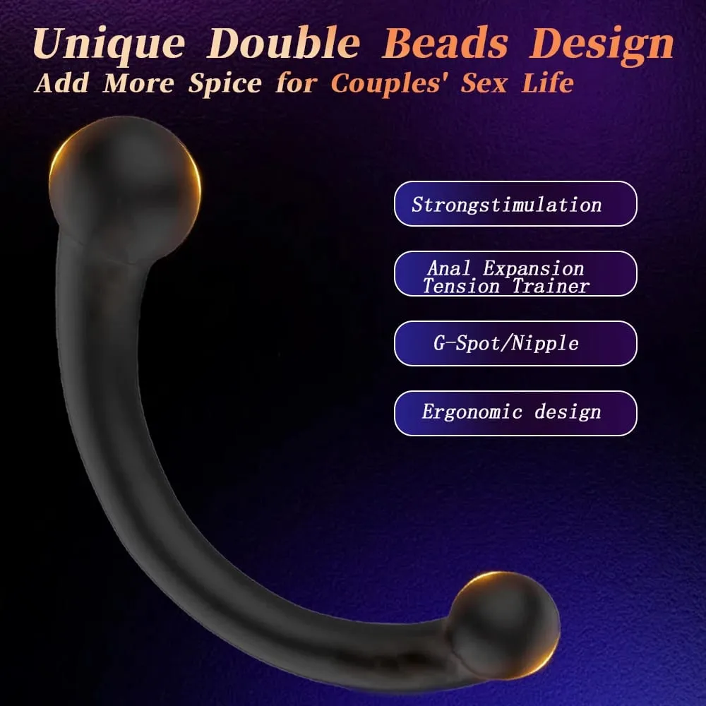 Double Ended Vibrating Prostate Massager 10 Vibrating Modes G Spot Stimulator Vaginal Stimulator Sex Toy for Women Men Couples — image 3