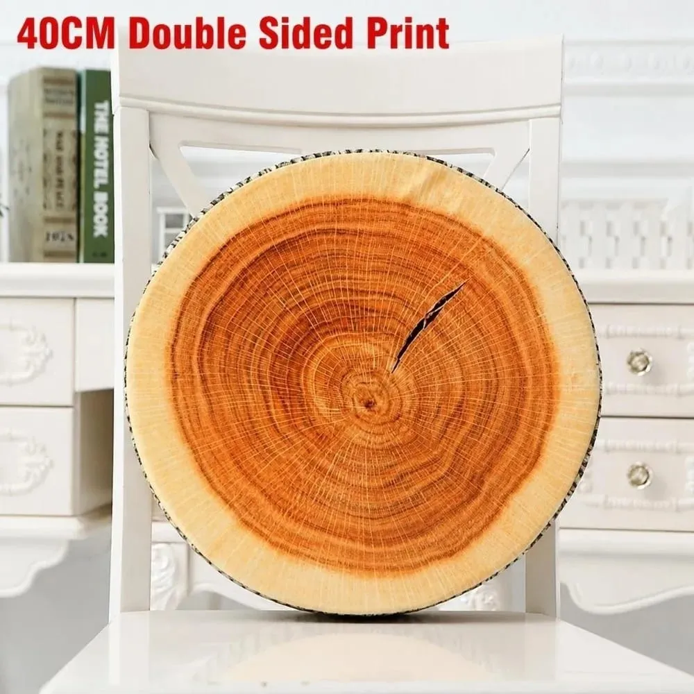 Creative Round Fruit Pillow Fruit Slice Print Plush Fabric Seat Cushion Simulation Stuffed Inner Plush Pillow Sofa Decor — image 16