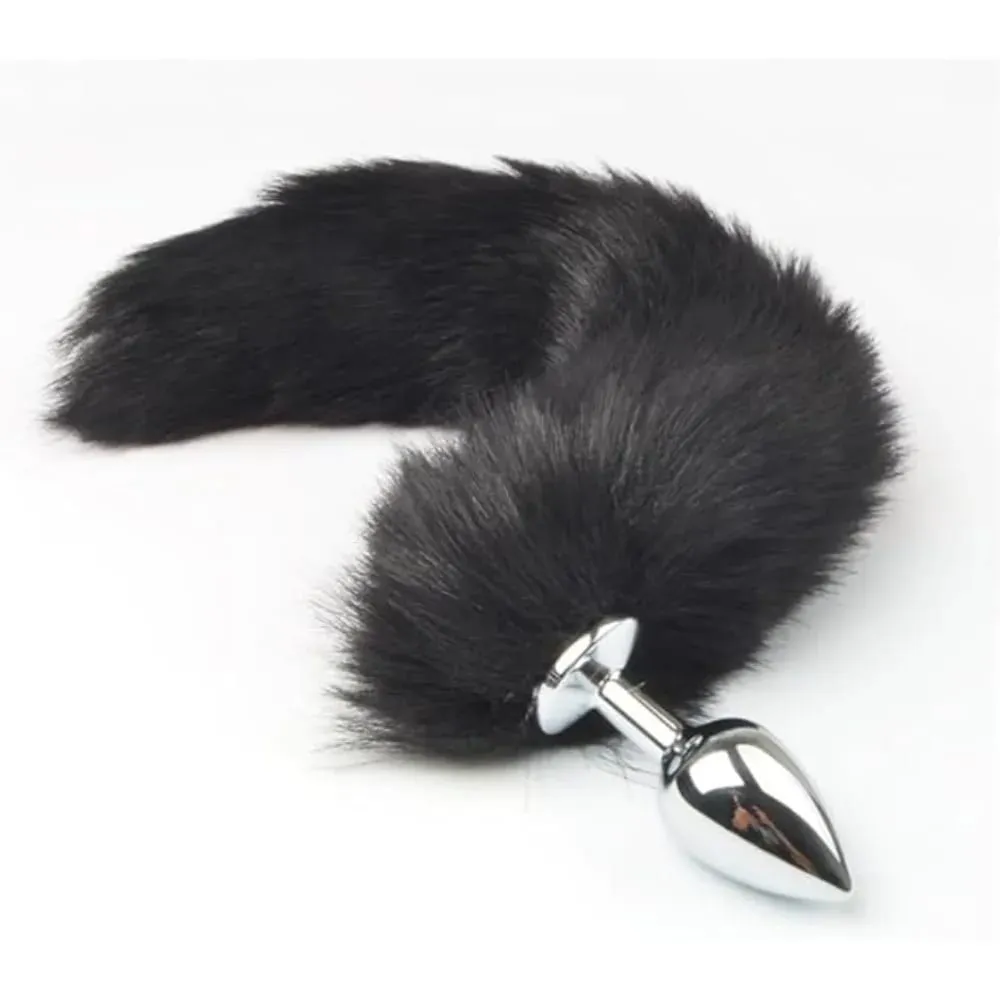 Foxtail Role Playing Metal Butt Plug Adult Sex Toys SM Anal Sex Toys Suitable Beginners Male Female Couples in Various Colors — image 1
