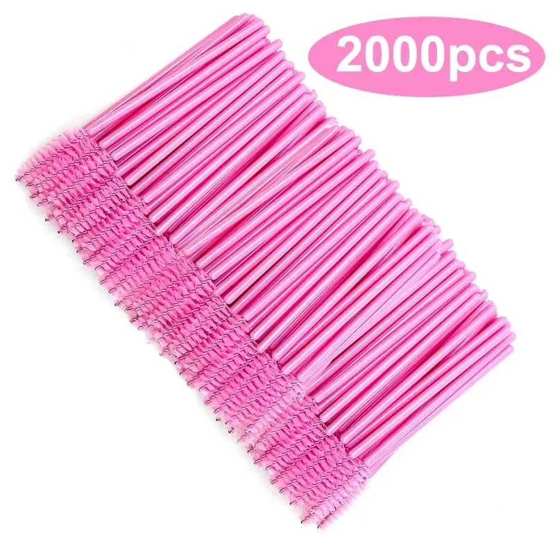 Wholesale Eyelash Brush Mascara Wands Wholesale Spoolies Eyebrow Lash Cleaning Brushes Applicator Makeup Tools 50/1000/2000pcs — image 15