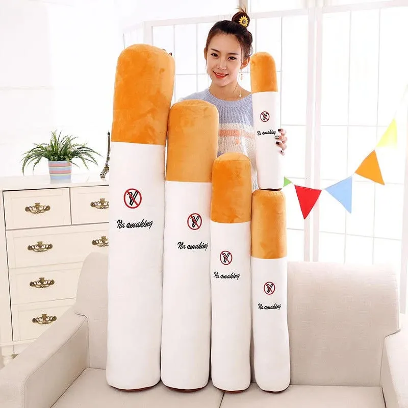Hot Decoration Creative Smoking Cylindrical Sleeping Cushion Cigarette Pillow Plush Toys Fashion Boyfriend Birthday Gift — image 7