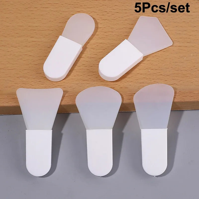 5Pcs Silicone Facial Mask Brush Face&Eye Cream Mud Mask Applicator Scraper Face Cleanse Brushes Travel Portable Skin Care Tools — image 9