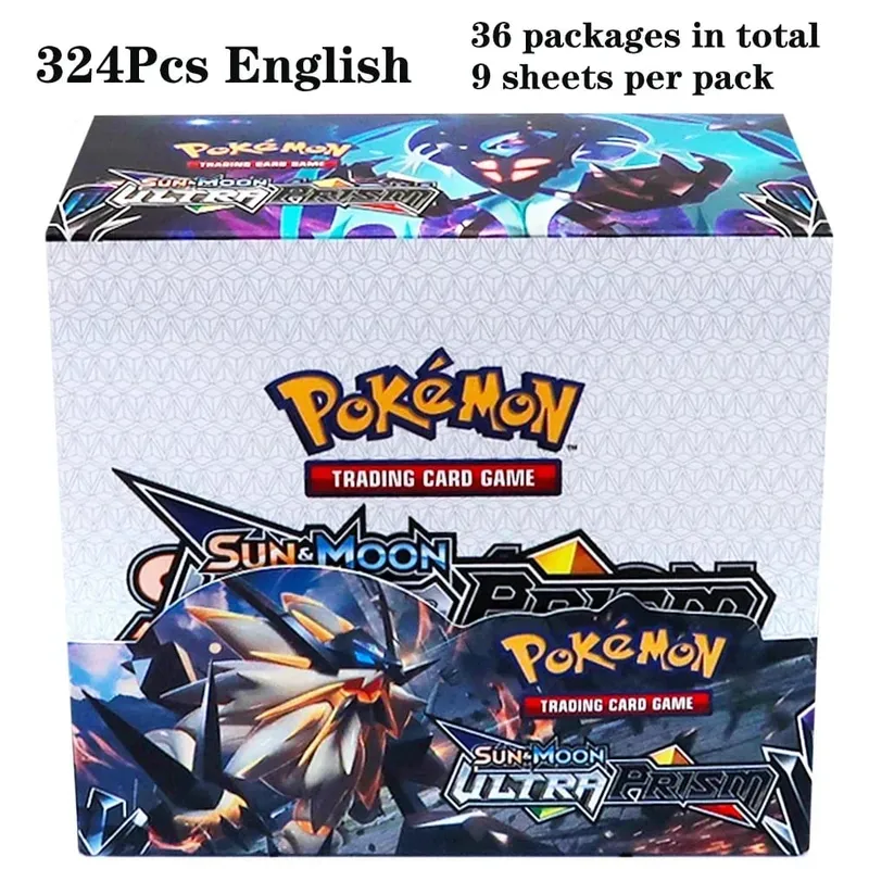 324Pcs Pokemon TCG: Sword & Shield Tempest Bonds Booster Box Trading Card Game Pokemon Card Kids Toys Board Game