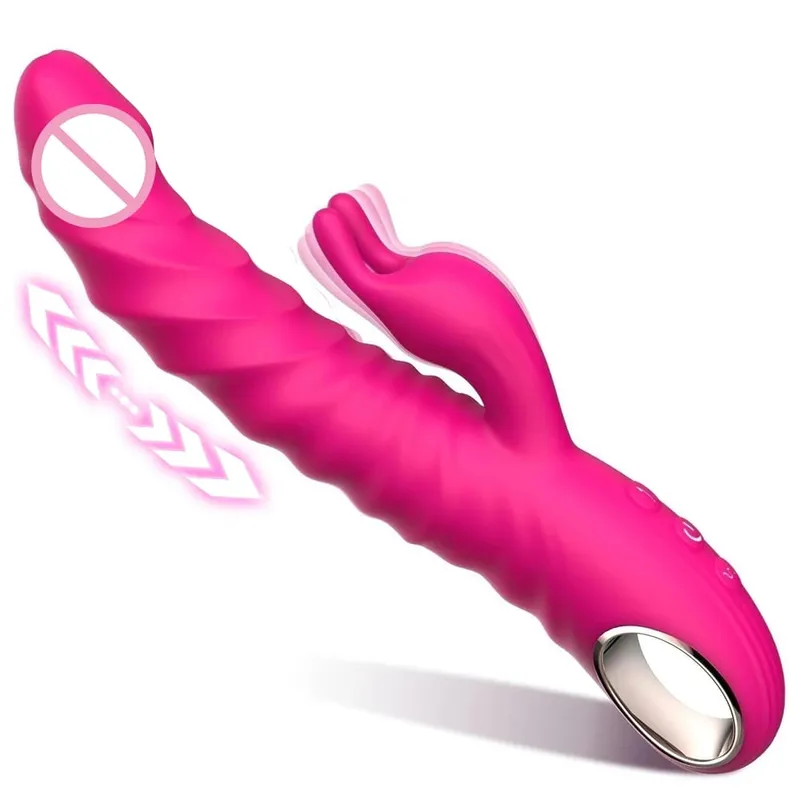 Thrusting Wiggle Rabbit Vibrator for Women Vagina G-Spot Vibrator Clitoris Stimulator Female Masturbation Sex Toy for Women — image 7