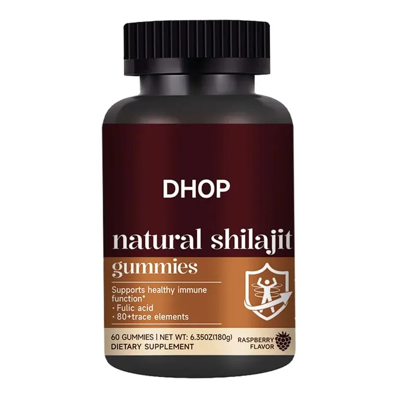 Shilajit Gummies 60 Gummies Himalayan Mineral Supplement with Fulvic Humic Acid Zinc Selenium Magnesium for Immunity Energy