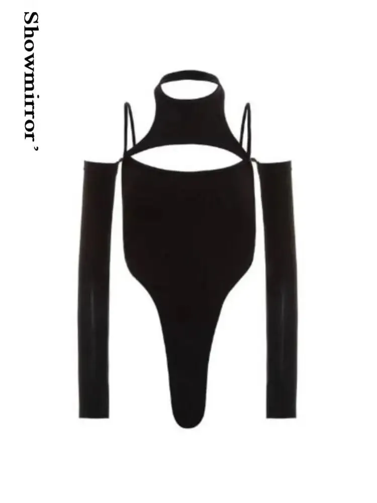 Body gótico de Harajuku para mujer, ropa Y2K, camisola Sexy con Espalda descubierta, monos calados, Top, camisa de playa para verano, Tops para el cuerpo