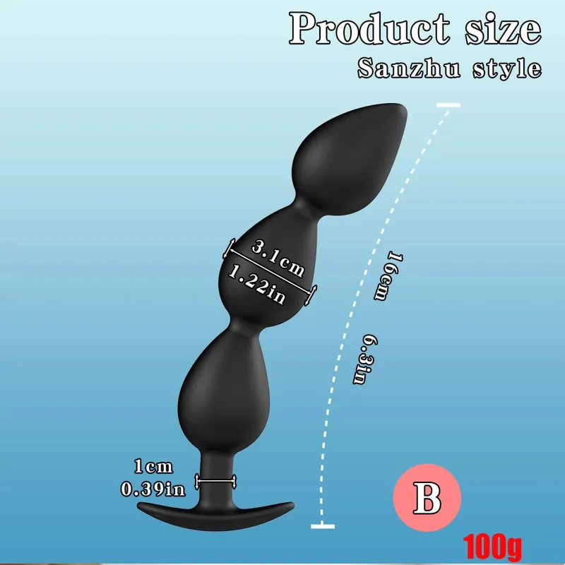 Hot Selling Wearable Anal Plugs With Steel Balls Analplug Buttplug Butplug Fake Dildo For Women Men Anal Beads Adult 18 +Sextoys — image 13