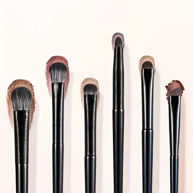 6PCS Eyes Makeup Brushes Set Professional Soft Contouring Eyeshadow Eyeliner Eyebrow Brush Women Facial Beauty Cosmetic Tool — image 2
