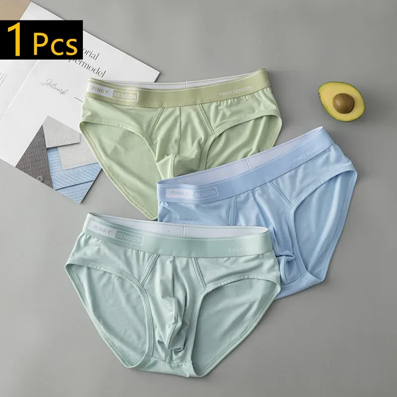 Large Size New Sexy And Breathable Modal Men's Triangle Pants Solid Color Mid Waist Underpants For Youth Briefs For Men — image 13