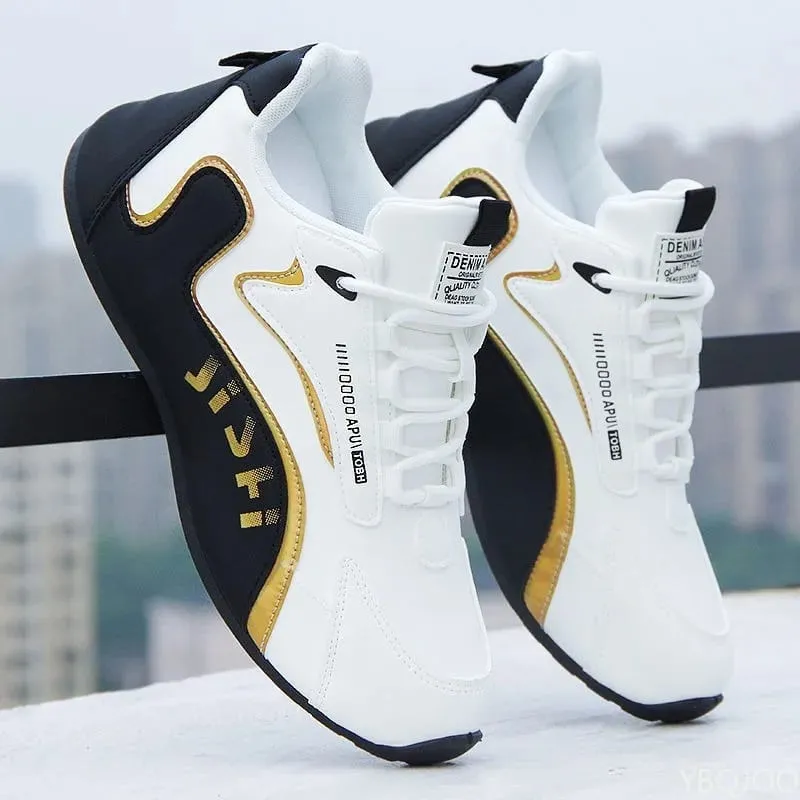 Large Size Spring and Autumn New Thick Sole Height Increasing Casual Men's Shoes Niche Trend Versatile Flat Sports Men's Shoes — image 1