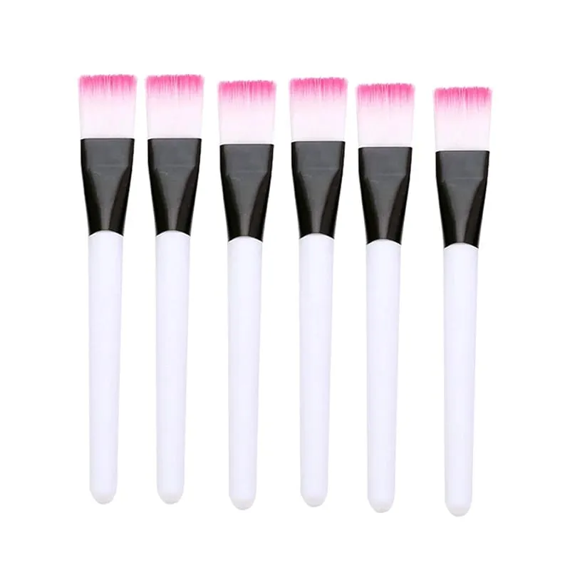 10Pcs Facial Mask Brush Makeup Brushes Eyes Face Skin Care Masks Applicator Cosmetics Mask Brush Tools Pink Handle. — image 6