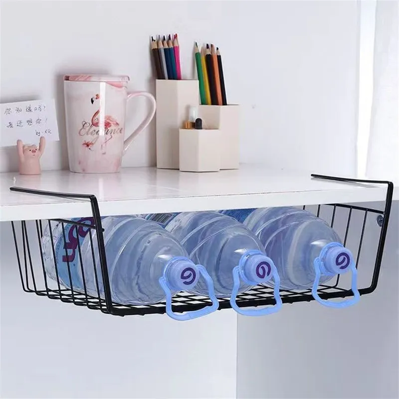 Multipurpose Metal Hanging Basket Organizer-Storage for Kitchen Desk Closet Makeup Brushes Available Makeup Tool Storage Holder — image 3