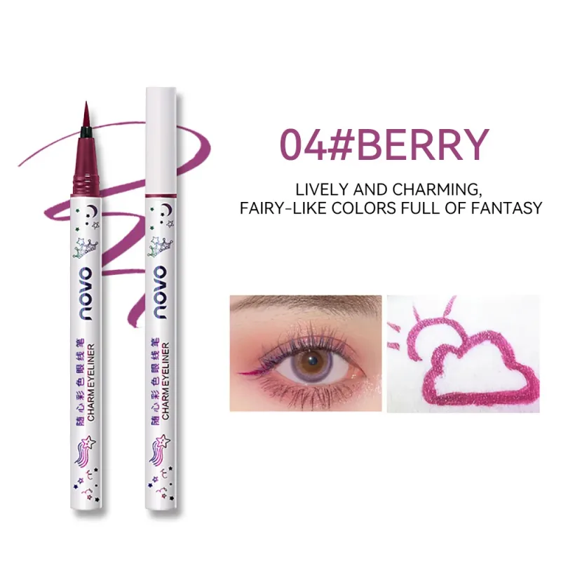 Colorful Eyeliner Multi Color Eyeliner Slim Pen Smoothly Outlines Creative Eye Makeup Eye Makeup