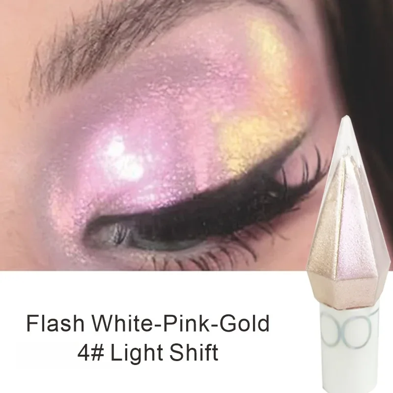 5Color Waterproof Chameleon Liquid Eyeshadow Shiny Long-Lasting Mini Sparkling Eye Shadow Metallic Pink Purple Stage Eyes Makeup