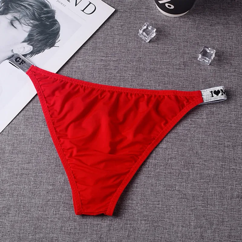 1PC Men Sexy Underwear Briefs Minimalist Sexy T-shaped Pants Low Waist Pouch Panties Breathable Thin Underpants — image 5