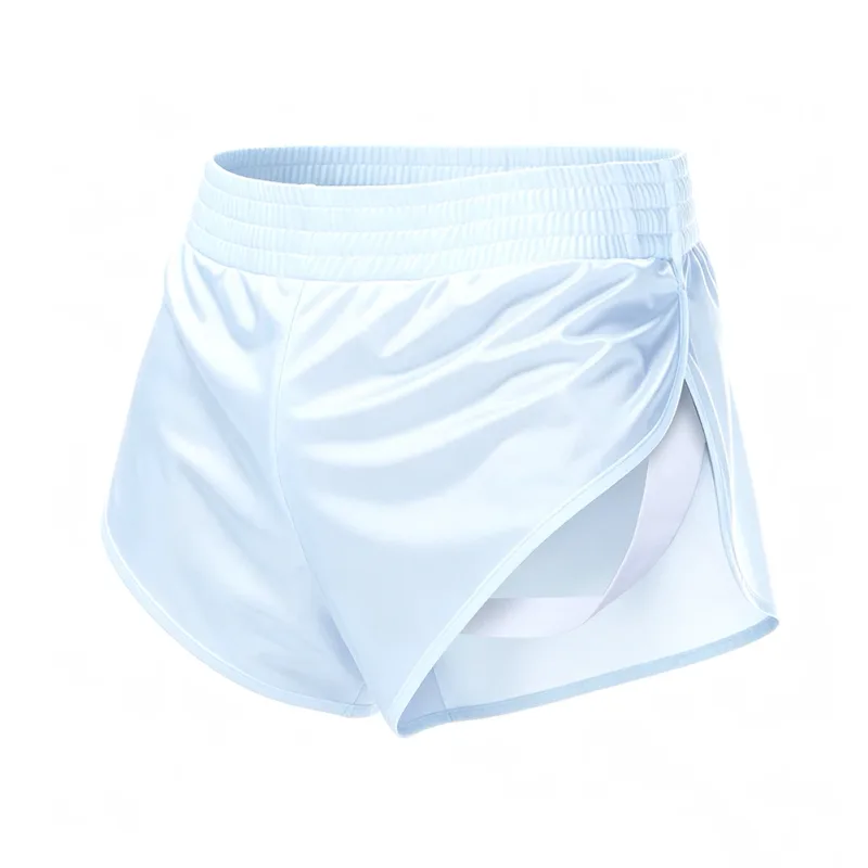 Men Satin Glossy Arrow Pants Split Side Boxer Shorts Sexy Underwear Loungewear Inner Jockstrap Mesh Pouch Sleep Bottoms — image 1